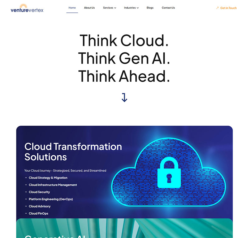 screenshot image of venture vortex website